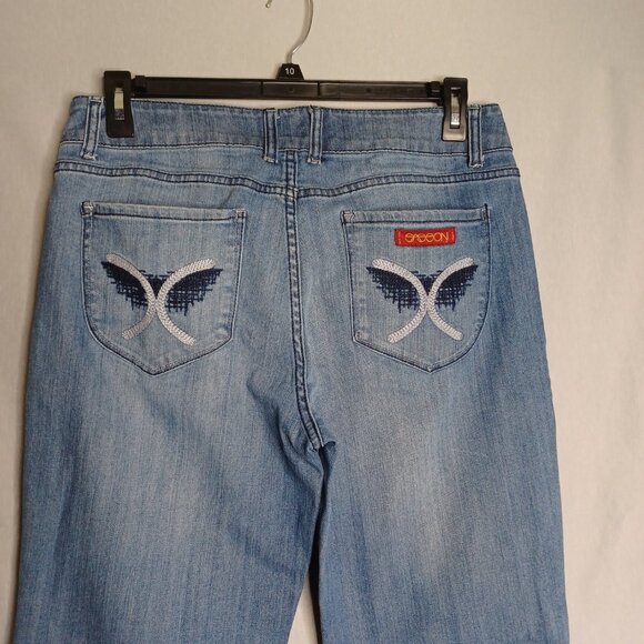 Sasson Jeans Womens 14 Ooh LaLa Bootcut Boogie Mid-Rise Edgy Cowgirl Y2K Hippie - Picture 5 of 9